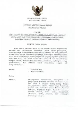 HIMBAUAN PENCEGAHAN DAN PENANGGULANGAN KEBAKARAN HUTAN DAN LAHAN