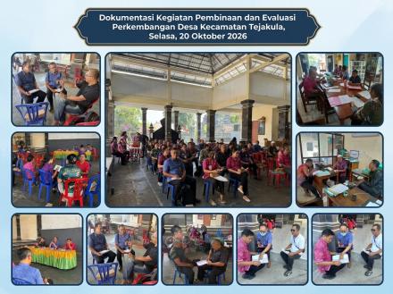 Matangkan Persiapan Lomba Desa 2027, Tim Kecamatan Tejakula Bina dan Evaluasi Desa Penuktukan